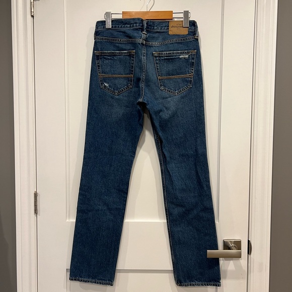 Abercrombie & Fitch Blue Skinny Jeans with Distressed Details - Picture 12 of 16